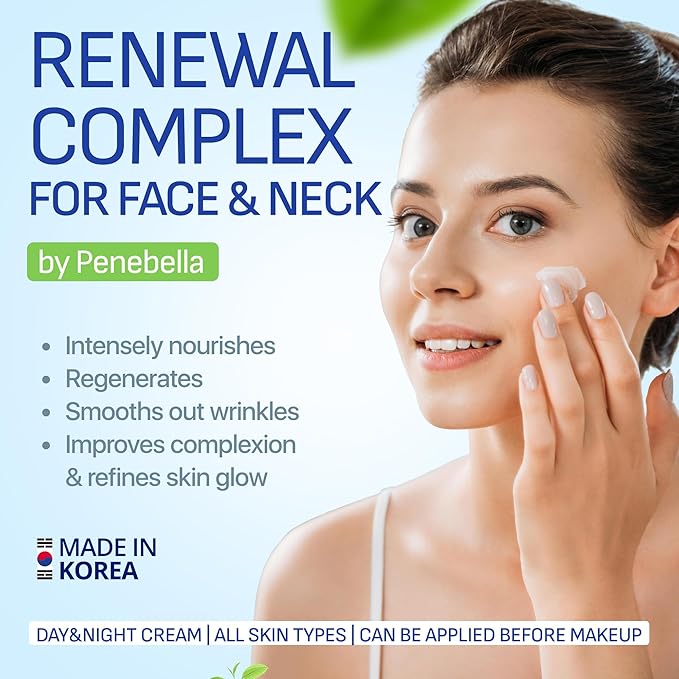 Face & Neck Cream for Tightening and Firming - Made in Korea - Collagen, Hyaluronic Acid, 3X Peptide Complex, Vitamin C + E - Face Moisturizer Anti Aging Treatment for All Skin Types