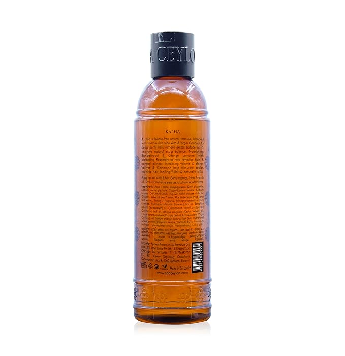 SPA CEYLON Sandalwood Vetiver Gentle Cleanser | Sulfate-Free Shampoo | Oily Flat & Dull Hair Care | Natural