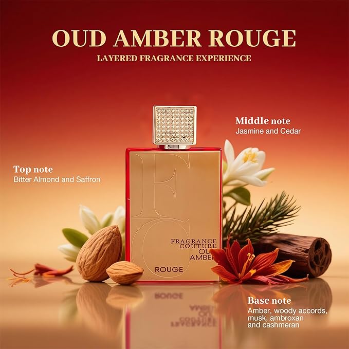 A CENTER Men's Cologne Gift Set 4 Pack Oud Amber Seris - 3.4 Fl Oz Each | Vanilla Bourbon, Leather & Amber Floral Fragrance | Luxury Eau de Toilette