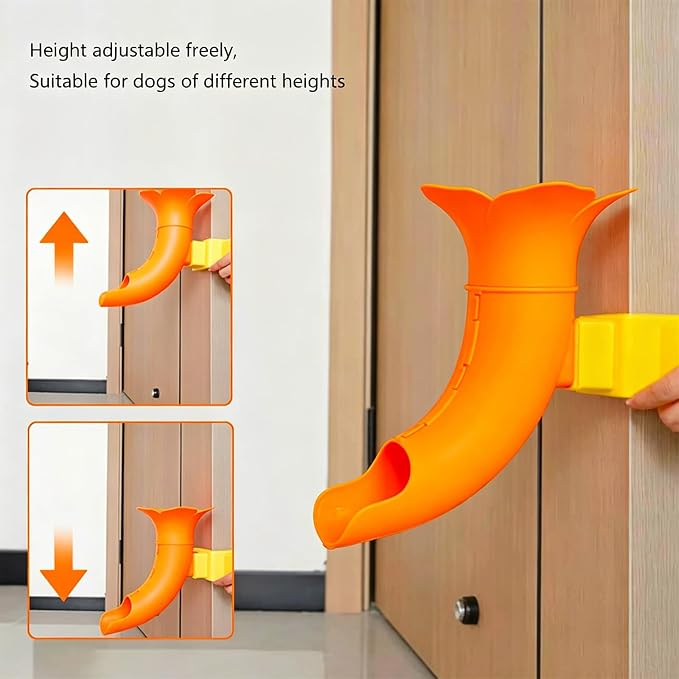 Marchul Adjustable Dog Ball Launcher Toy, Adjustable Height Launcher Ball Thrower for Indoor/Outdoor Fetch PlayD, Interactive Energy Release Tool for Medium & Large Dogs, Easy Mount on Door/Post/Table