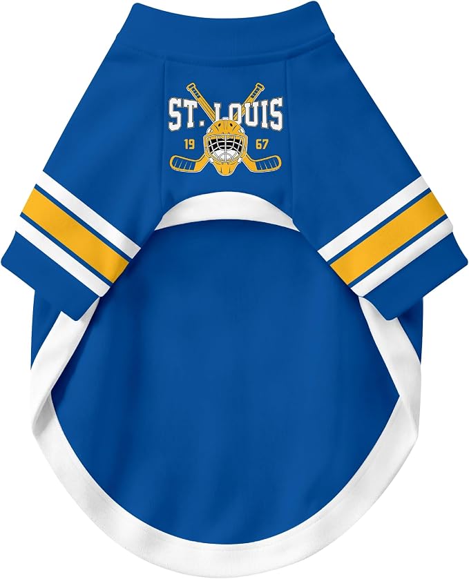 St. Louis Dog Clothes Personalized Pet T Shirt for Dogs Gift | Custom Name Number Jersey Style Pet Shirt for Dog