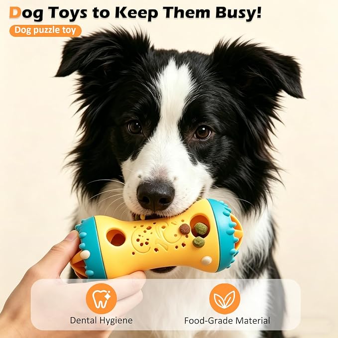 Dog Puzzle Toy, Interactive Dog Enrichment Toys for Adjustable Treat Dispensing Toys to Keep Them Busy, Dogs Enrichment for Brain Stimulation & Cognitive for Puppy & Smart Dogs Slow Feeder