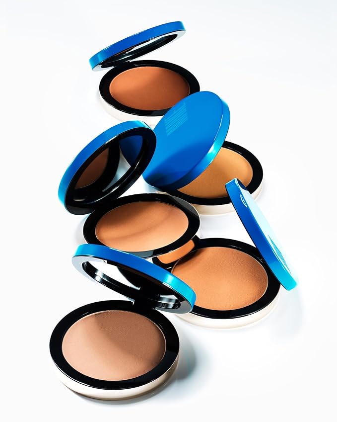 MAKE Beauty Skin Mimetic Microsuede Bronzer Powder - Matte Bronzing Powder Contour, Buildable Formula, Non Comedogenic, Long Lasting Color. Shade - Zodiac for Deep to Dark Skin