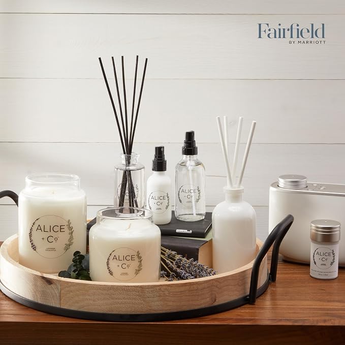 Alice + Co. Room Diffuser Refill | Lavender & Eucalyptus Scent | Fairfield by Marriott | Relaxing Aromatherapy Home Diffuser