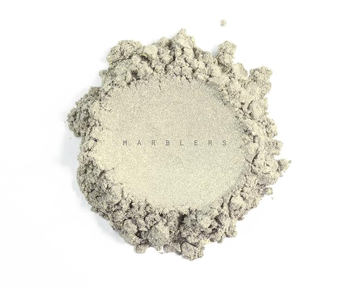 MARBLERS Chunky Natural Mica Powder [Warm Space Pearl] 0.11oz (3g) | Highly Pigmented | Non-Toxic, Vegan, Cruelty-Free | Eyeshadow, Body Butter, Nail Polish, Nail Art | Party, Body, Face Makeup
