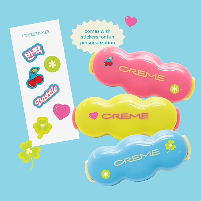 The Crème Shop Shimmer Pop Clip-On Lip Gloss | Korean Makeup, Cute Clip Accessory, Hydrating, Non-Sticky, Shea Butter, Hyaluronic Acid, Vitamine E- Cosmic Dream