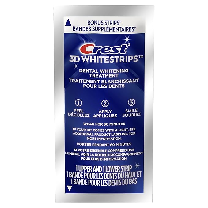 Crest 3D Whitestrips Professional Effects – Teeth Whitening Kit, 22 Treatments (20 + 2 Bonus), Each with 1 Upper/1Lower, 44 Strips – Crest 3DWhite Teeth Whitening Strips