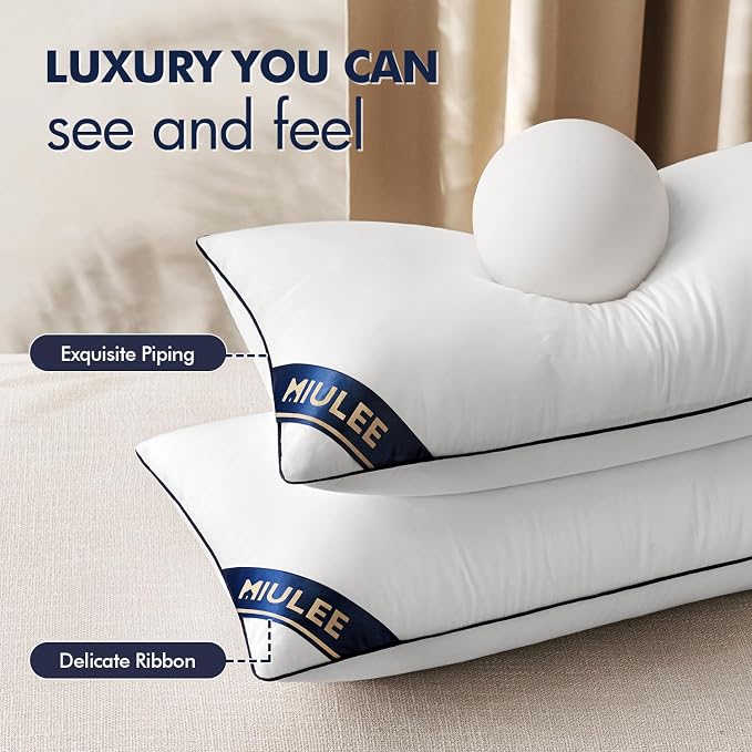 MIULEE 30x30 Euro Pillow Insert, Premium Down Alternative Throw Pillow | Square Decorative Insert Stuffer for Sofa Couch