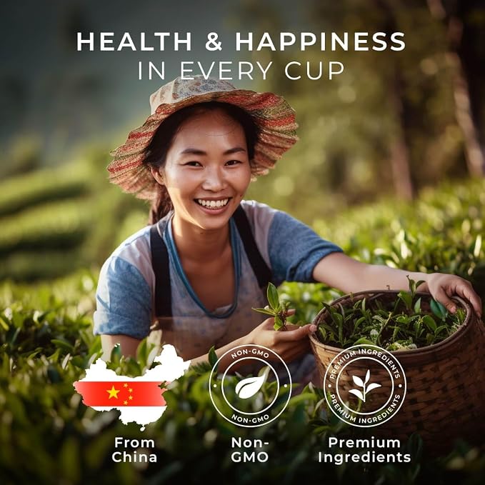Gya Tea Co Cinnamon Apple Herbal Tea Pod (16 Count)- Decaf Wellness Tea for Body Comfort & Relaxing