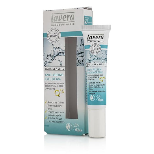 True Natural Lavera Basis Sensitiv Anti-Ageing Eye Cream, 0.5 Ounce