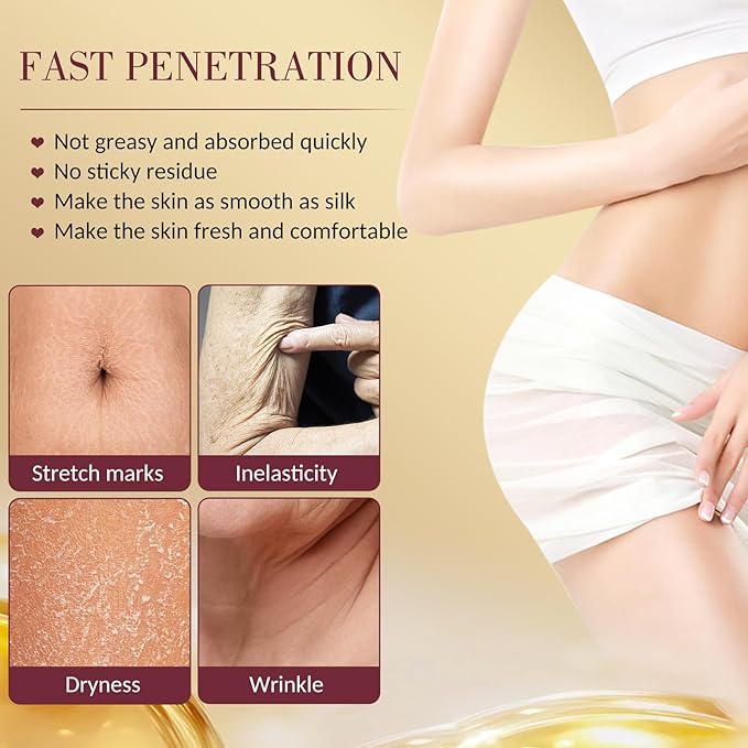 Body Firming Oil Glow-Remedy body oil for women,Body Oil After Shower Tightening&Hydrating Treatment for Arms,Legs,Stomach&Body,Natural Firming Oil for Dry Skin,Non-Greasy Body Serum-(4.06 Oz)