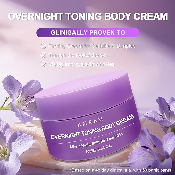 AMRAM Overnight Toning Whip, Skin Tightening, Body Firming Whip That Works While You Sleep, Firming Cream For Loose Skin On The Body(1PCS)