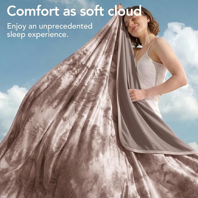 Cooling Blanket Twin 60"x80" for Hot Sleepers | Cold Summer Soft Blanket for Bed Couch and Travel Absorbs Heat Q-Max>0.35 Cool Lightweight Throw for Night Sweats Menopause