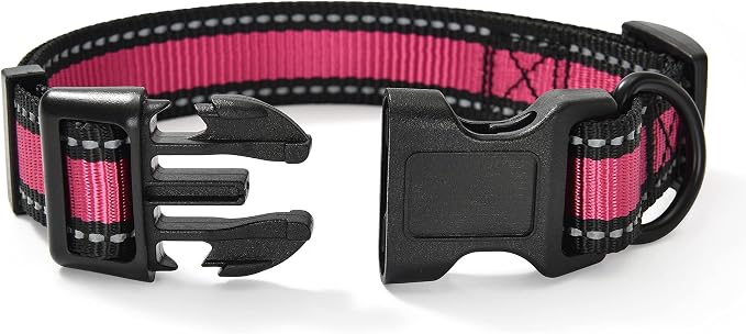 Mile High Life Reflective Dog Collar, Adjustable Lightweight Quick Release