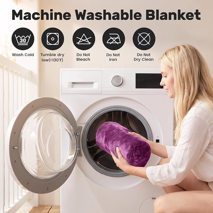 Waterproof Blanket for Queen Bed, Couch, and Sofa, 80"x90", Puppy | Reversible Soft Flannel Throw, Furniture Protector, Spill-Proof, for Family, Dog, Cat, Camping, Travel, Noise Free