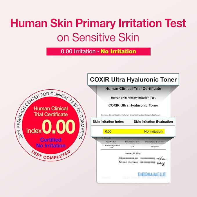 coxir Ultra HYALURONIC Acid Toner | HYDRATION-14-Complex| Hydrating, Smoothing, Calming, Moisturizing, Paraben Free, Cruelty Free, Korean Skin Care [150ml/5.07 fl.oz.]