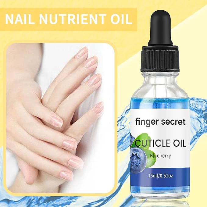 Cuticle Oil for Nails 15ml,Nail Cuticle Oil for Moisturizes&Strength Nails,Blueberry Aroma CutiCle Oils for Nails Skin Care Treatment