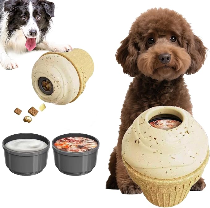 Interactive Dog Licking Toy for Mental Stimulation - Frozen Treat Dispenser Cognitive Dog Enrichment Toys, A licking toy for small and medium-sized dogs, Anti-boredom dog toys, easy-to-clean dog toys