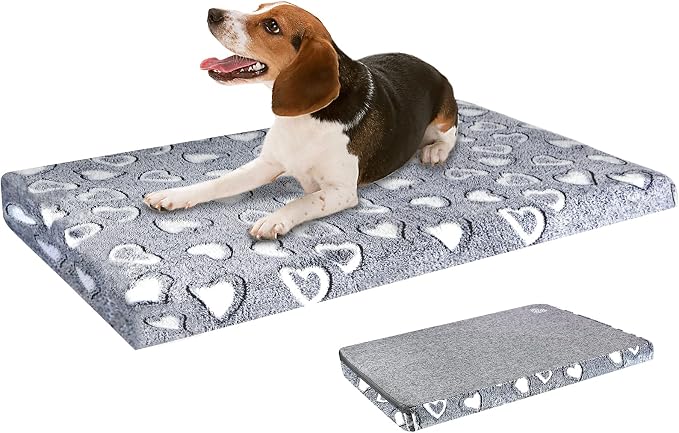VANKEAN Reversible Cool/Warm Crate Mat Waterproof Washable Firm S-XXL Grey