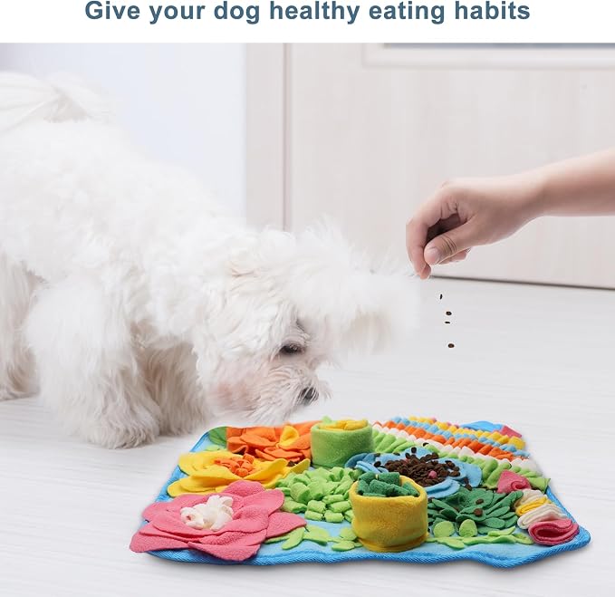 Snuffle Mat for Dogs, 15.4in Felt Wool for Small/Medium Pet Puzzle