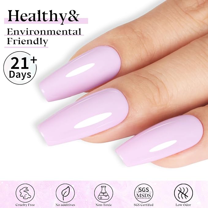 Baby Pink Gel Nail Polish,15ml UV/LED Soak Off Light Pink Gel Polish for Manicure Salon or DIY Nail Art at Home - GP0041