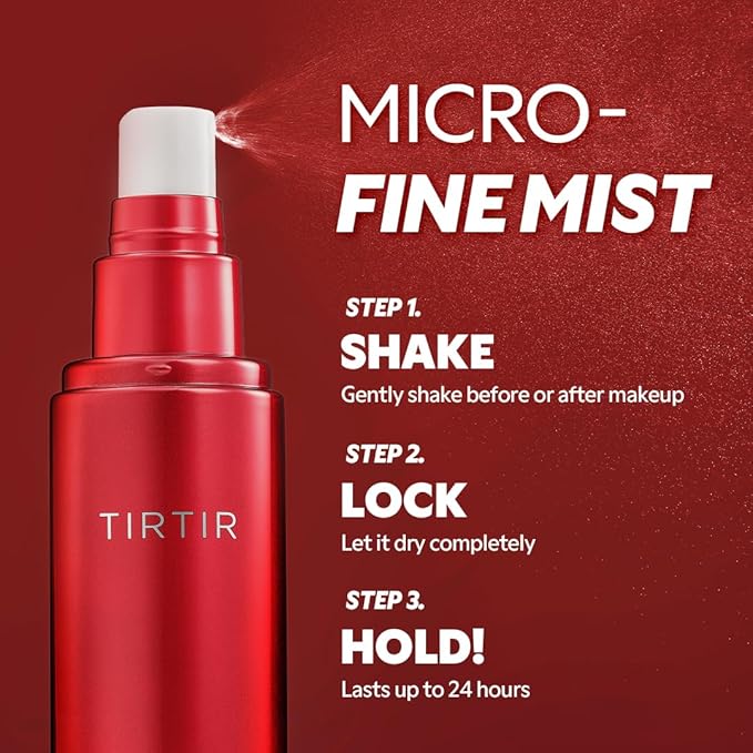 TIRTIR Mask Fit Make-up Fixer | 24H Transfer-Resistant Lightweight Non-Greasy Makeup Setting Spray 2.7 Fl Oz (Pack of 2)