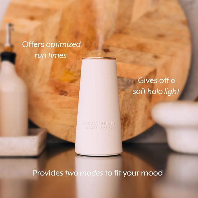 Aromatherapy Associates Atomizer and Revive Essential Oil (.33 fl oz) Collection. Waterless, Portable Essential Oil Diffuser with an Uplifting Blend to Feel Refreshed