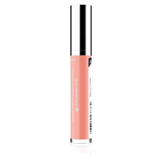 Neutrogena Hydro Boost Moisturizing Lip Gloss, Hydrating Non-Stick and Non-Drying Luminous Tinted Lip Shine with Hyaluronic Acid to Soften and Condition Lips, 23 Ballet Pink Color, 0.10 oz (Pack of 2)