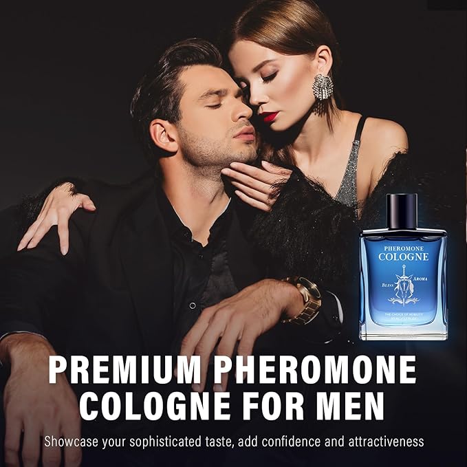 TKYT Pheromone Cologne for Men, Pure Premium Pheromone Cologne Perfume for Men Attract Women, Refreshing & Long-lasting Pheromone Essential Oil 1.7Oz