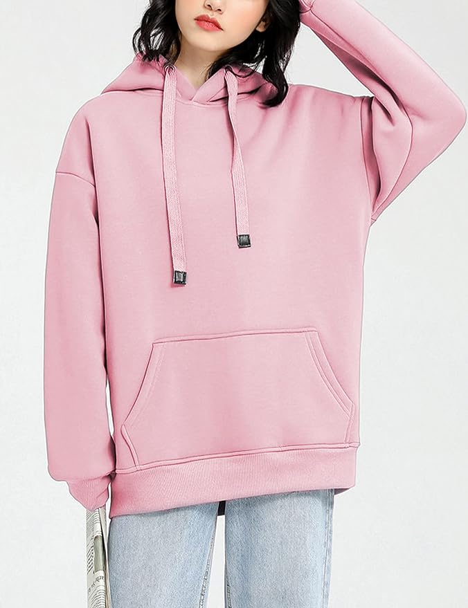Yeokou Women's Winter Hoodies Pullover Sherpa Fleece Warm Heavyweight Sweatshirt