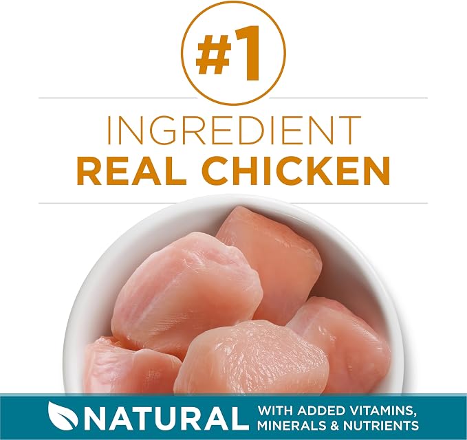 Purina ONE Natural Dry Cat Food, Tender Selects Blend With Real Chicken - (Pack of 4) 3.5 lb. Bags