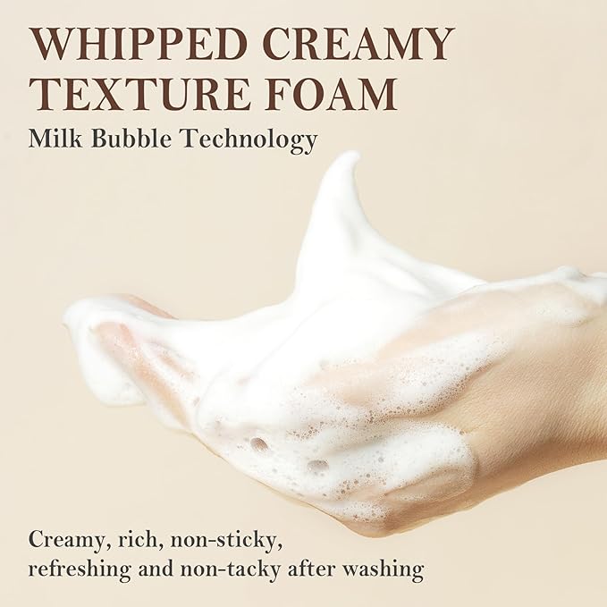Milk Moisturizing Body Wash,Hydrating Shower Gel for Men & Women,Mild Gentle Body Cleanser,Nourishing Skincare Body Wash for All Skin Types, 500 ML(C)