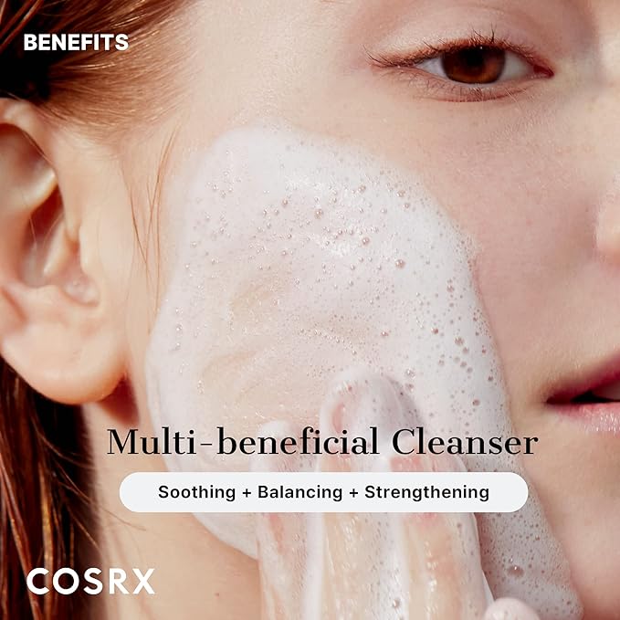 COSRX Pure Fit Cica Creamy Foam Cleanser, 5.07 fl oz / 150ml | Mild Cleanser for Sensitive Skin | 91% Naturally Derived Centella Complex | Animal Testing Free, Paraben Free, Korean Skin Care