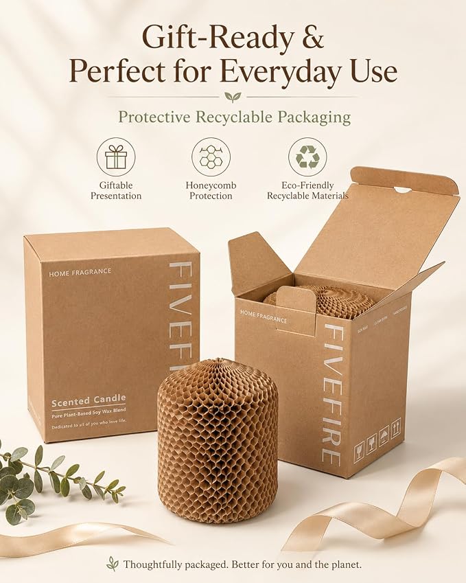 Lavender Scented Candle for Bedroom, 13oz Soy Wax Candle, 2-Wick Frosted Glass Jar, 70–80 Hour Burn Time, Calming Home Fragrance for Relaxation, Self Care Gifts for Women