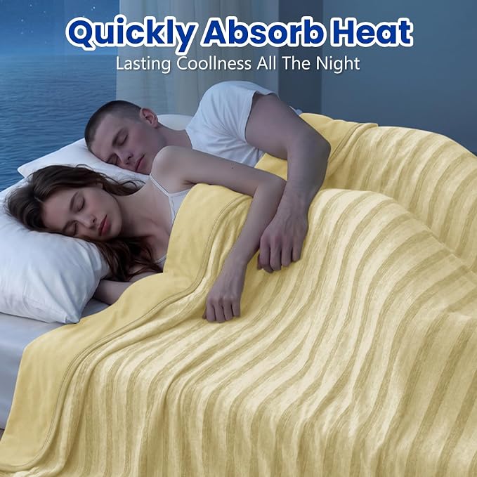 Cooling Blanket for Hot Sleepers Cold Summer Blanket Throw 60"x90" | Cold Summer Bed Blanket Keeps Cool for Night Sweats, Soft Lightweight Breathable Sofa Blankets for Kid Adults