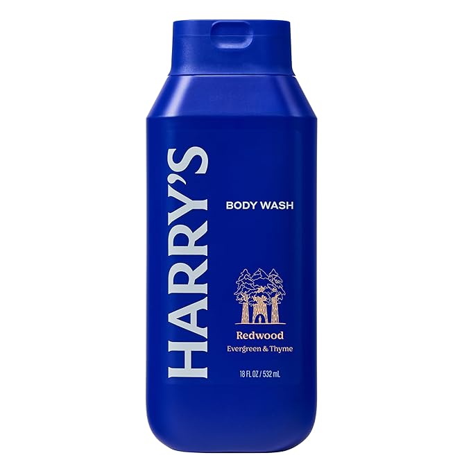 Harry's Men's Body Wash - Redwood - 18 fl oz - Shower Gel for Men - No Parabens,Sulfates,or Dyes,(Pack of 6)