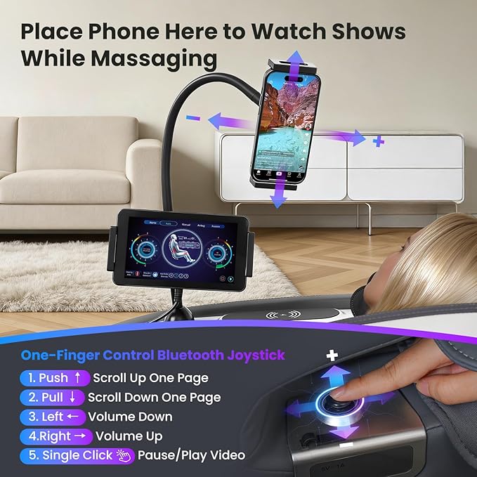 4D Music Rhythm Massage Chair Full Body Recliner, 2025 Unique Sonic Resonance Zero Gravity SL-Track Shiatsu with Knee Heating Blanket AI Voice Bluetooth Foot Roller Body Scan Airbags G9 White