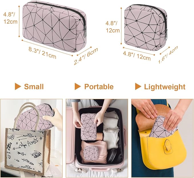 Likesing Period Bag for Teen Girls, Leather Sanitary Napkin Storage Bag, Portable Menstrual Pad Bag Period Pads Pouch, Small Make Up Bags
