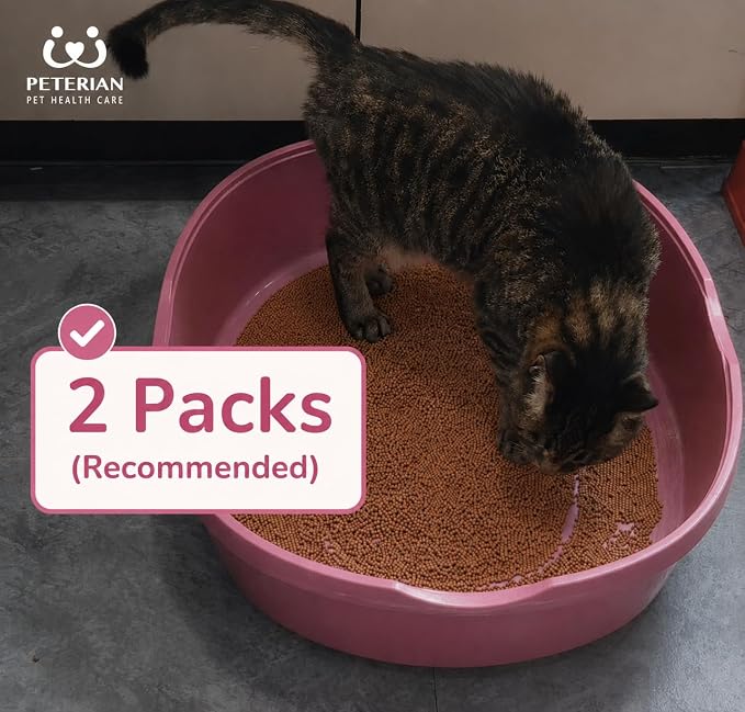 P-Catch Urine Collection Kit - Cat Health Check with Hydrophobic Litter and Urine-Inducing Pheromone - Home & Clinic Use - Vet Formulated - 14 Oz