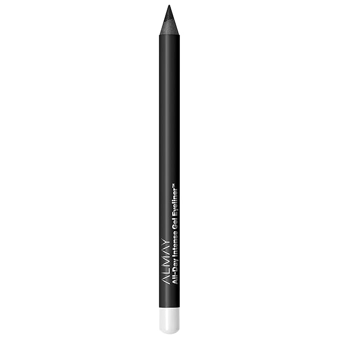 Almay All-Day Eyeliner Pencil, Hypoallergenic, Cruelty-Free, Oil-Free, Fragrance-Free, Ophthalmologist Tested, Long Wearing and Water Resistant (Packaging May Vary), 110 Rich Black, 0.01 oz