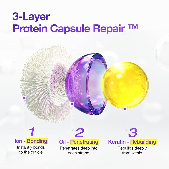 FROMLABS Protein Capsule Hair Repair Shampoo, Scalp Clarifying & Damage Repair, Hydrating Cleanse, Sulfate-Free, Color-Safe, All Hair Types, Korean Beauty, 16.9 fl oz