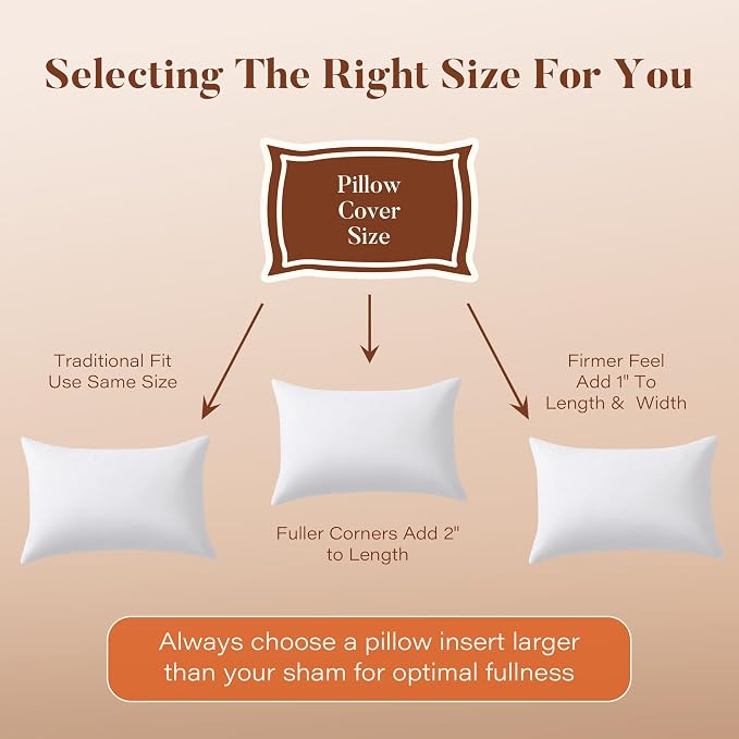 DOWNSTORIA 12x20 Feather Down Pillow Inserts Set of 2, 100% Cotton Cover | Soft Decorative Throw Pillows for Bed, Couch, Sofa, Bedroom, Living Room, Apartment and Farmhouse Home Decor
