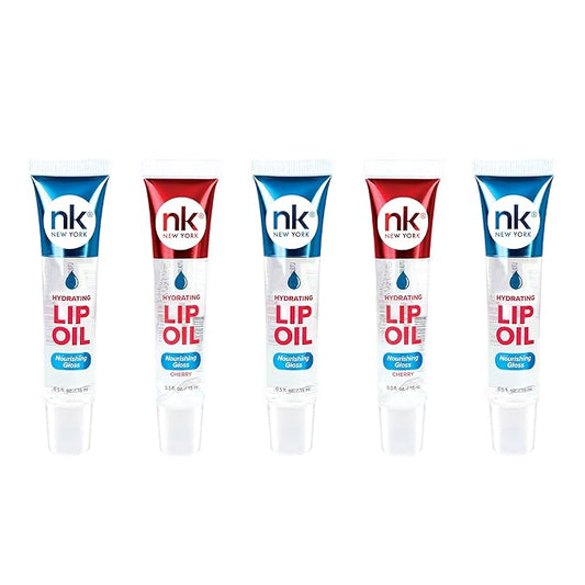 Nicka K Hydrating Lip Oil Nourishing Glass (GLOSS3PK-CHERRY2PK)