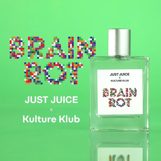 Brainrot Fragrance by Kulture Klub x Just Juice - Fruity Floral Perfume for Women and Men - With Lychee, Moonflower, Jasmine, Vanilla - 3.4 oz