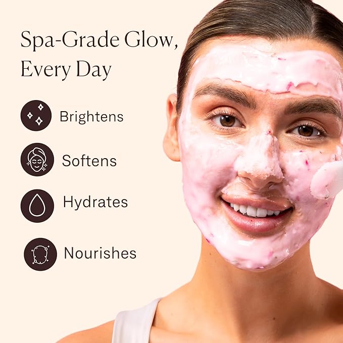 Jelly Mask for Facials - 24 Flavors Hydrating & Brightening Jelly Face Masks | Free Jade Roller & Spatula | Bulgarian Rose, Lavender, Hyaluronic Acid, 24K Gold face mask skin care |Vajacial Jelly Mask