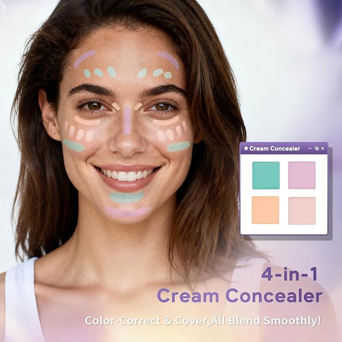 Glam Code Makeup Palette for Face, All in One Cosmetics Pallet for Women & Girls, Travel Size Make Up Palette Includes Eyeshadow, blush, Highlighter, Contour Powder, Concealer & Mirror, 02