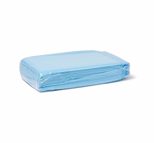 Medline Light Absorbency Underpad, 17" x 24", 300 Count, Disposable Chucks, Bed, Furniture & Surface Protection, For Kids, Adults, Elderly, Puppy Pad, Changing Pad, Incontinence Pee Pad