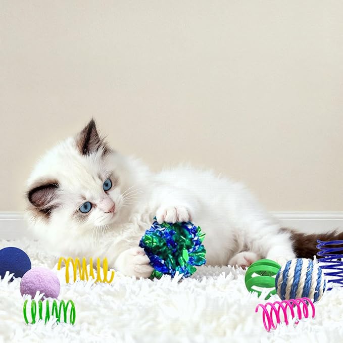 Cat Toys for Indoor Cats, 35 Packs Interactive Cat Toys Set for Kitten