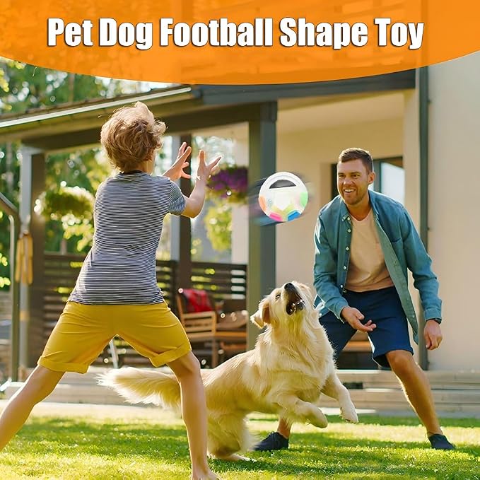 Dog Ball with Handle - Squeaky Dog Calming Ball with Handle(Transparent)