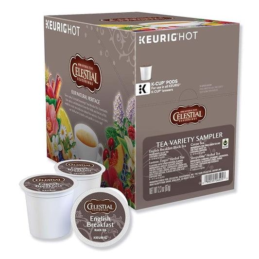 Celestial Seasonings Tea Sampler Keurig Single-Serve K-Cup Pods Variety Pack, 22 Count